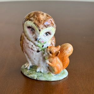 Beatrix Potter OLD MR. BROWN OWL SQUIRREL Warne Beswick England 1963
